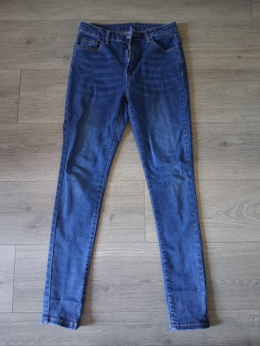 Shein Medium Wash Skinny Jeans
